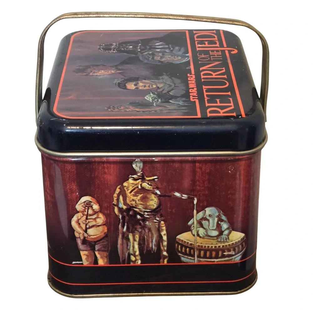 1983 Chein Star Wars Return Of The Jedi ROTJ Collectible Tin Box w/ Handles